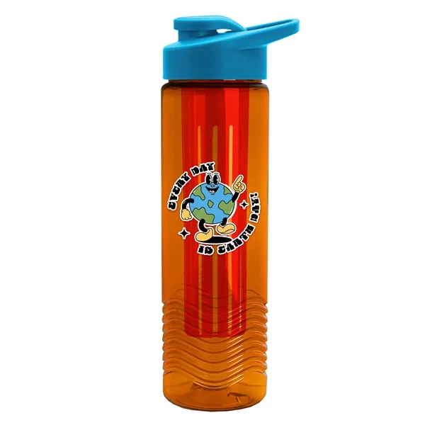 Wave 24 oz. Slim Cylinder Wave Design with Drink thru lid... from ASI 40480 Koozie Group