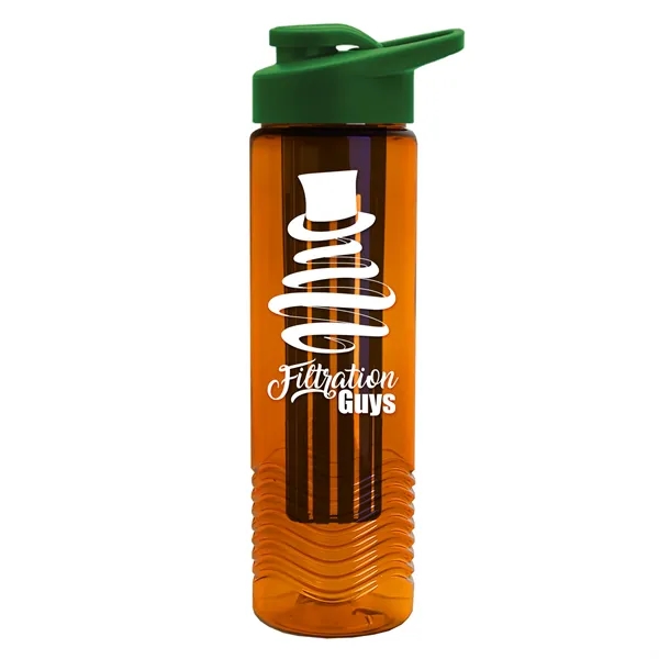 Wave 24 oz. Slim Cylinder Wave Design with Drink thru lid... from ASI 40480 Koozie Group