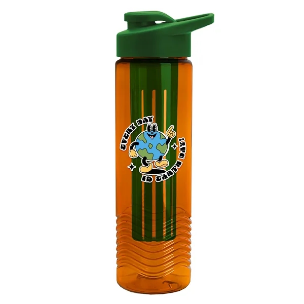 Wave 24 oz. Slim Cylinder Wave Design with Drink thru lid... from ASI 40480 Koozie Group