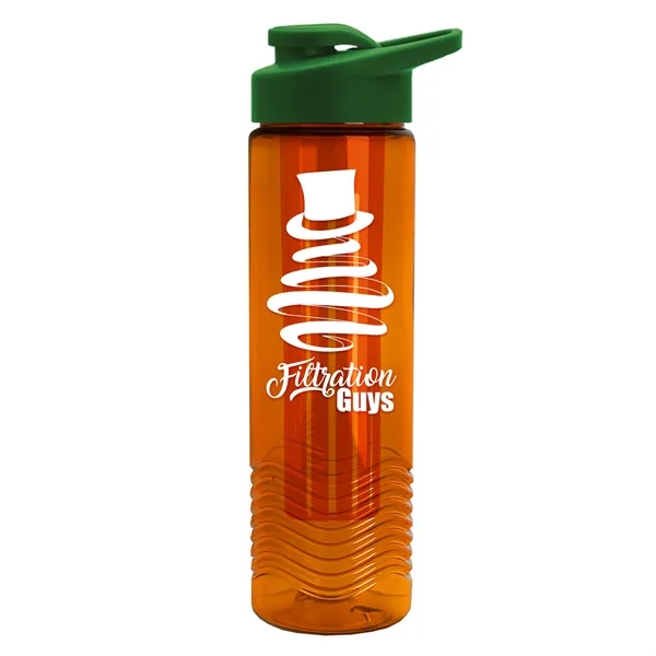 Wave 24 oz. Slim Cylinder Wave Design with Drink thru lid... from ASI 40480 Koozie Group