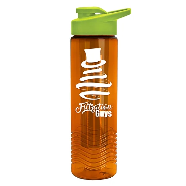 Wave 24 oz. Slim Cylinder Wave Design with Drink thru lid... from ASI 40480 Koozie Group
