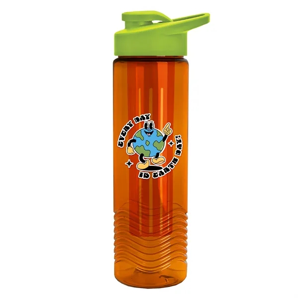 Wave 24 oz. Slim Cylinder Wave Design with Drink thru lid... from ASI 40480 Koozie Group