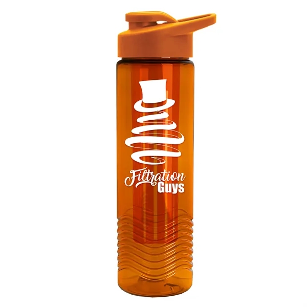 Wave 24 oz. Slim Cylinder Wave Design with Drink thru lid... from ASI 40480 Koozie Group