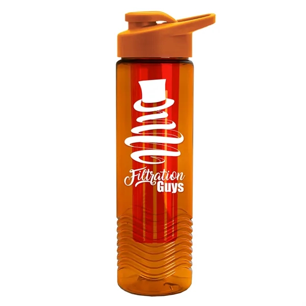 Wave 24 oz. Slim Cylinder Wave Design with Drink thru lid... from ASI 40480 Koozie Group
