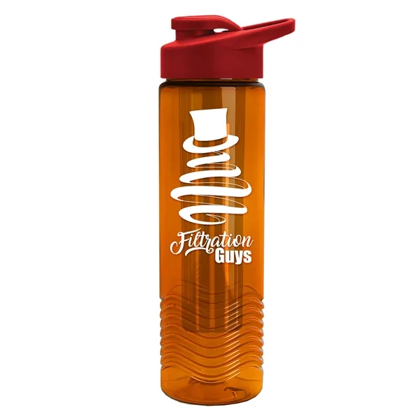 Wave 24 oz. Slim Cylinder Wave Design with Drink thru lid... from ASI 40480 Koozie Group