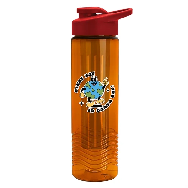 Wave 24 oz. Slim Cylinder Wave Design with Drink thru lid... from ASI 40480 Koozie Group
