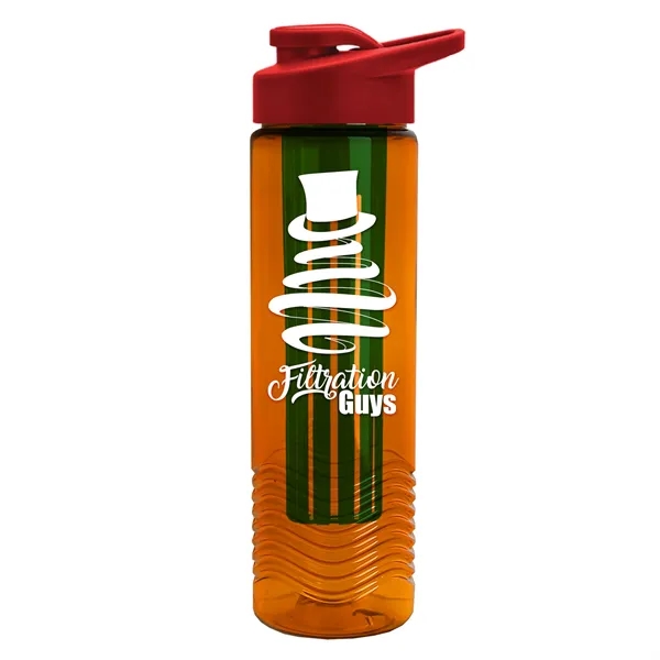 Wave 24 oz. Slim Cylinder Wave Design with Drink thru lid... from ASI 40480 Koozie Group
