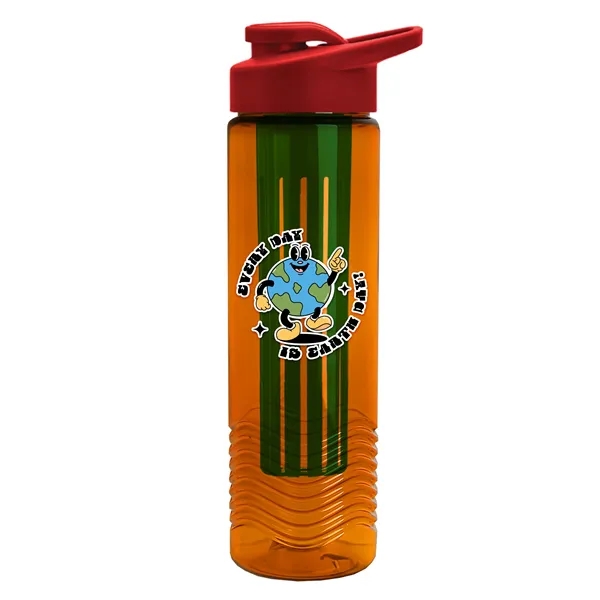 Wave 24 oz. Slim Cylinder Wave Design with Drink thru lid... from ASI 40480 Koozie Group
