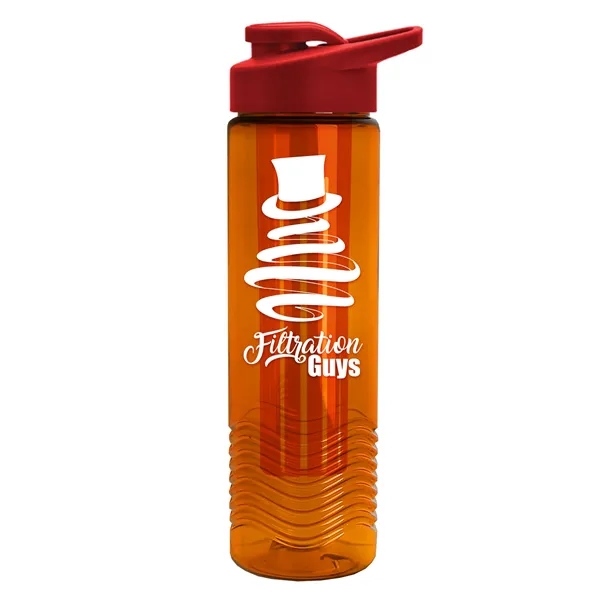 Wave 24 oz. Slim Cylinder Wave Design with Drink thru lid... from ASI 40480 Koozie Group