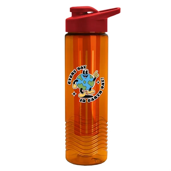 Wave 24 oz. Slim Cylinder Wave Design with Drink thru lid... from ASI 40480 Koozie Group