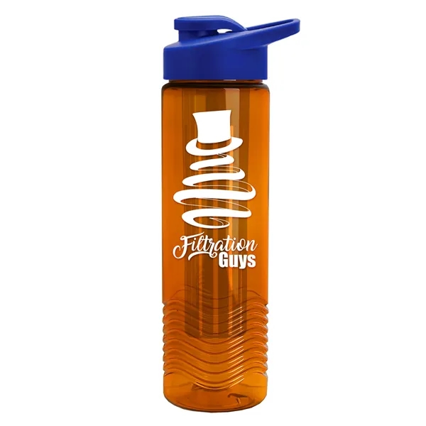 Wave 24 oz. Slim Cylinder Wave Design with Drink thru lid... from ASI 40480 Koozie Group