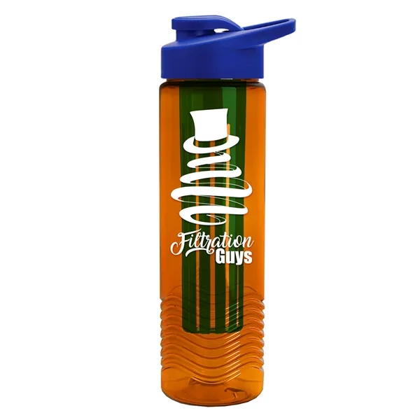 Wave 24 oz. Slim Cylinder Wave Design with Drink thru lid... from ASI 40480 Koozie Group