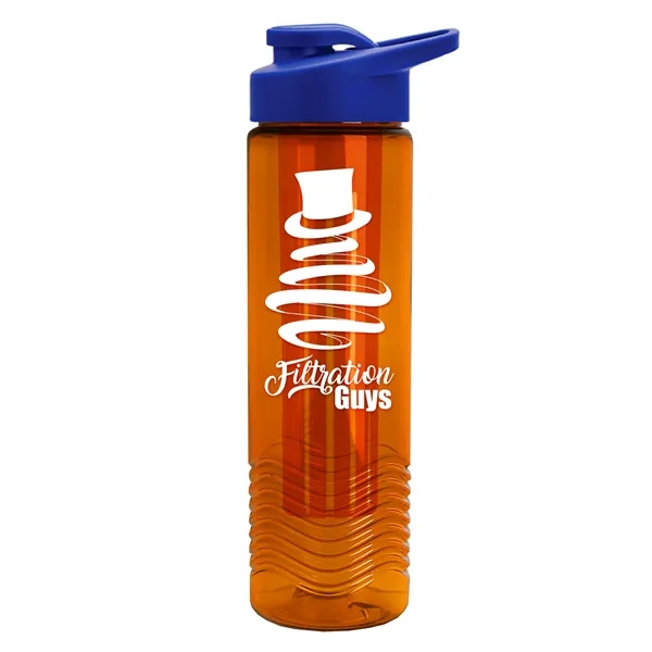 Wave 24 oz. Slim Cylinder Wave Design with Drink thru lid... from ASI 40480 Koozie Group