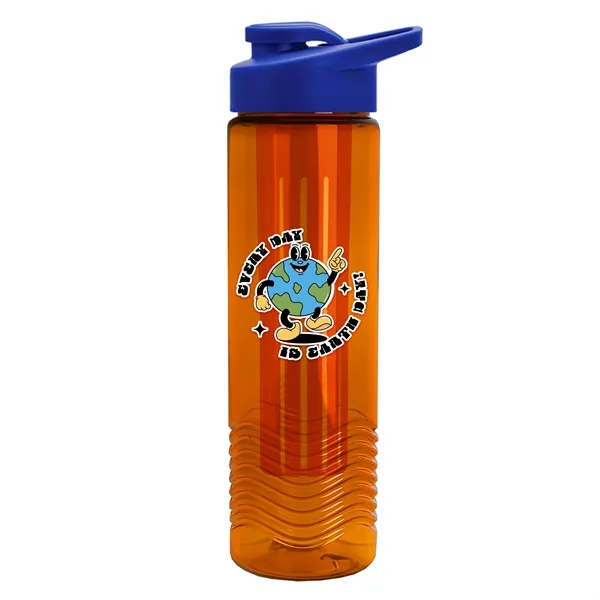 Wave 24 oz. Slim Cylinder Wave Design with Drink thru lid... from ASI 40480 Koozie Group
