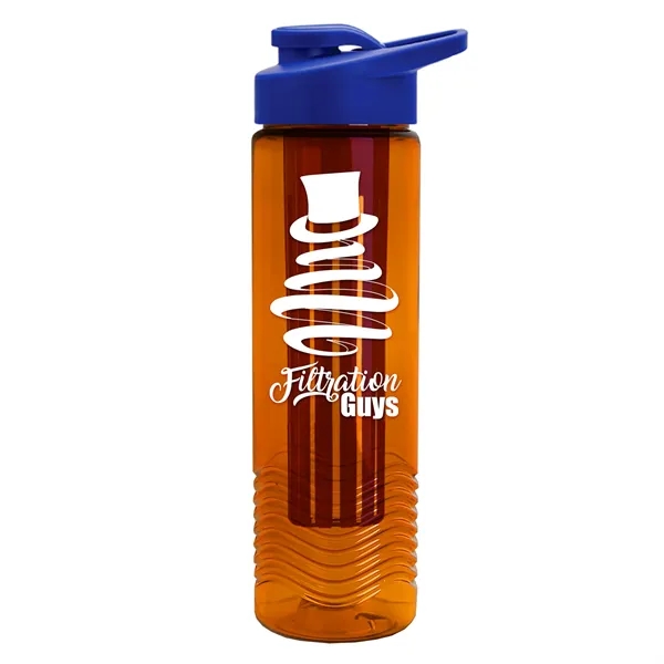 Wave 24 oz. Slim Cylinder Wave Design with Drink thru lid... from ASI 40480 Koozie Group