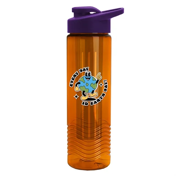 Wave 24 oz. Slim Cylinder Wave Design with Drink thru lid... from ASI 40480 Koozie Group