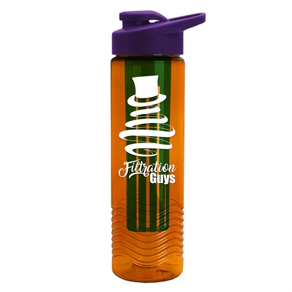 Wave 24 oz. Slim Cylinder Wave Design with Drink thru lid... from ASI 40480 Koozie Group