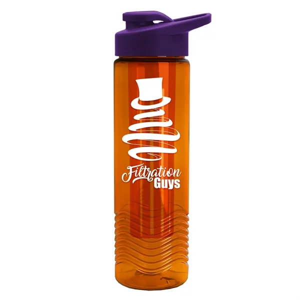 Wave 24 oz. Slim Cylinder Wave Design with Drink thru lid... from ASI 40480 Koozie Group