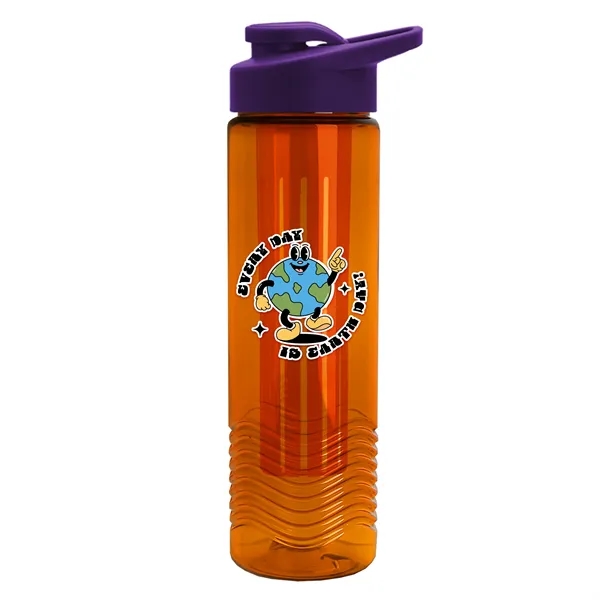 Wave 24 oz. Slim Cylinder Wave Design with Drink thru lid... from ASI 40480 Koozie Group