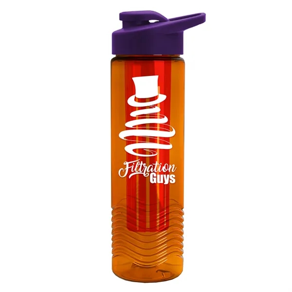 Wave 24 oz. Slim Cylinder Wave Design with Drink thru lid... from ASI 40480 Koozie Group