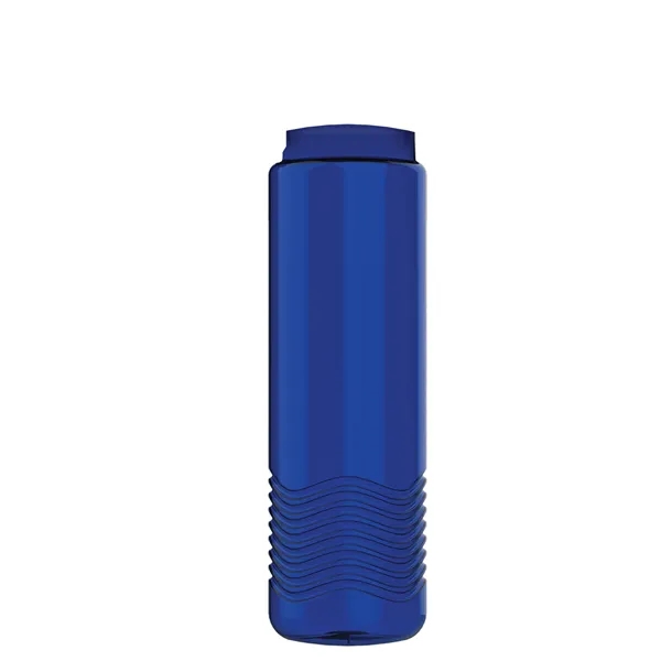 New Slim Cylinder Wave Design 24 Oz Wave Bottle With Flip... from ASI 40480 Koozie Group