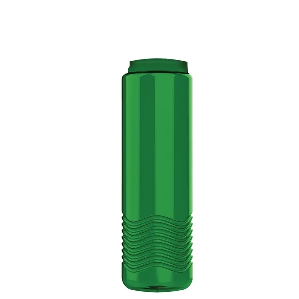 New Slim Cylinder Wave Design 24 Oz Wave Bottle With Flip... from ASI 40480 Koozie Group