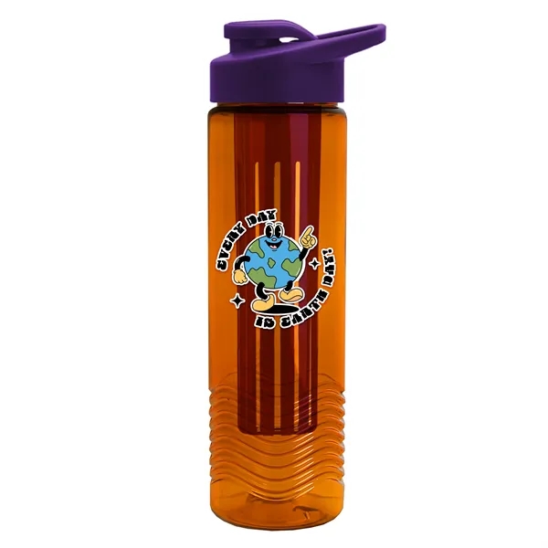Wave 24 oz. Slim Cylinder Wave Design with Drink thru lid... from ASI 40480 Koozie Group