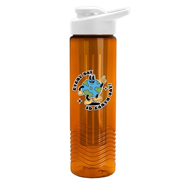 Wave 24 oz. Slim Cylinder Wave Design with Drink thru lid... from ASI 40480 Koozie Group