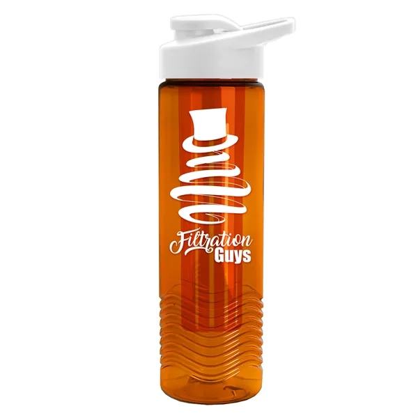 Wave 24 oz. Slim Cylinder Wave Design with Drink thru lid... from ASI 40480 Koozie Group