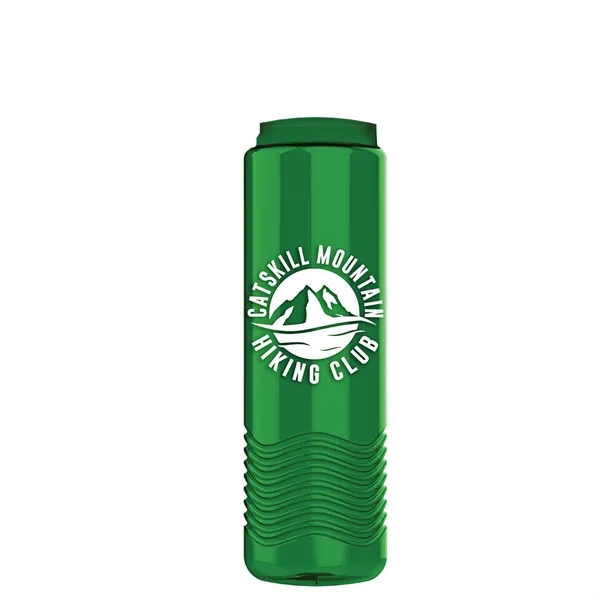 New Slim Cylinder Wave Design 24 Oz Wave Bottle With Flip... from ASI 40480 Koozie Group