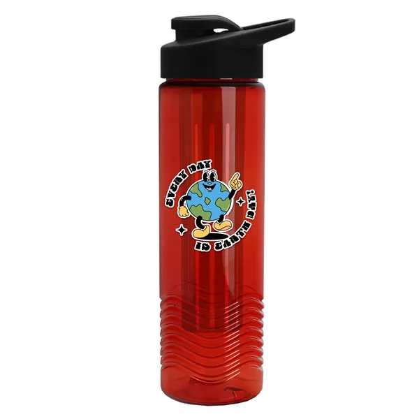 Wave 24 oz. Slim Cylinder Wave Design with Drink thru lid... from ASI 40480 Koozie Group