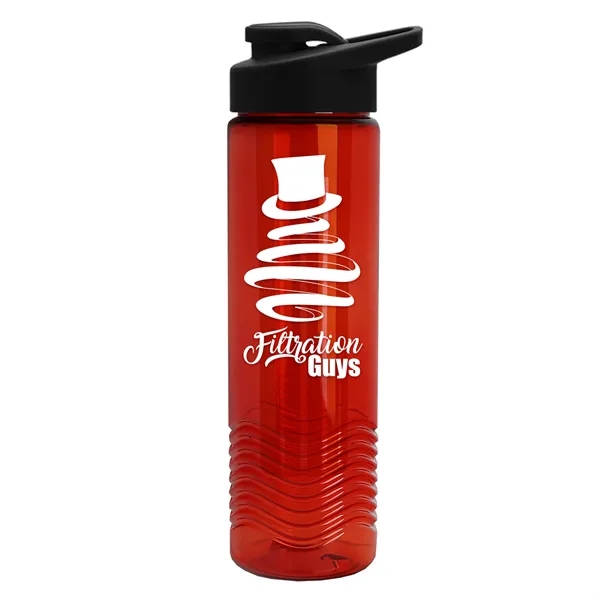 Wave 24 oz. Slim Cylinder Wave Design with Drink thru lid... from ASI 40480 Koozie Group