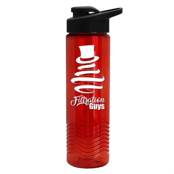Wave 24 oz. Slim Cylinder Wave Design with Drink thru lid... from ASI 40480 Koozie Group