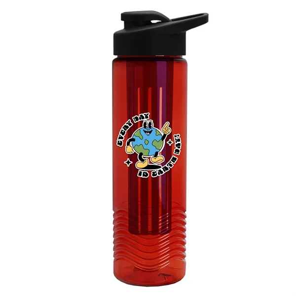 Wave 24 oz. Slim Cylinder Wave Design with Drink thru lid... from ASI 40480 Koozie Group