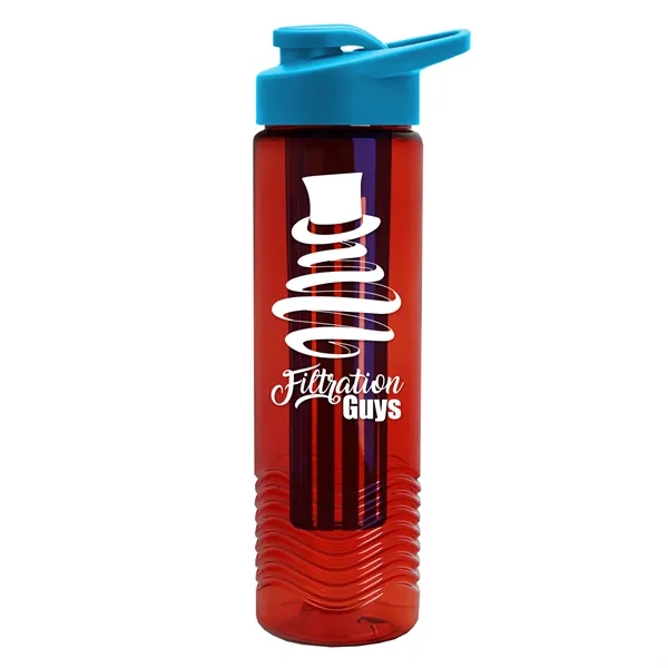 Wave 24 oz. Slim Cylinder Wave Design with Drink thru lid... from ASI 40480 Koozie Group