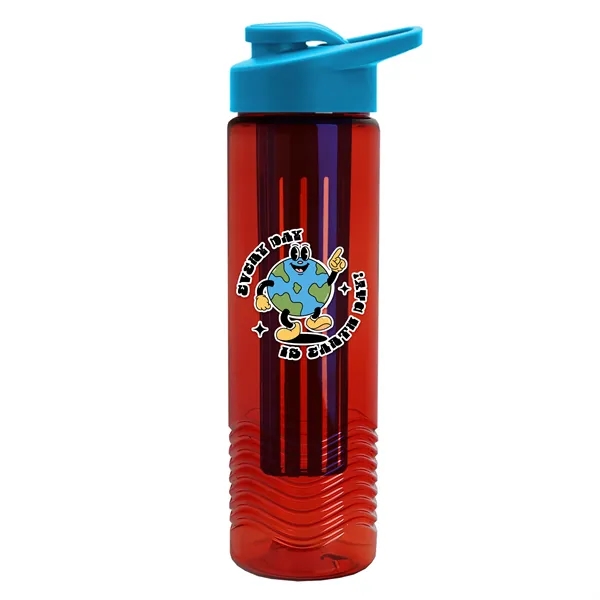 Wave 24 oz. Slim Cylinder Wave Design with Drink thru lid... from ASI 40480 Koozie Group