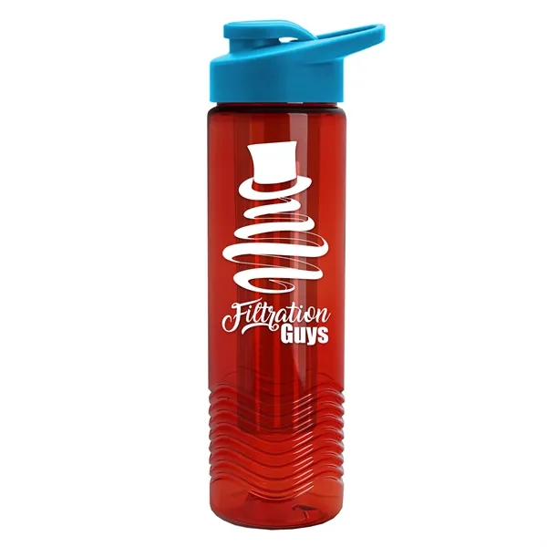 Wave 24 oz. Slim Cylinder Wave Design with Drink thru lid... from ASI 40480 Koozie Group