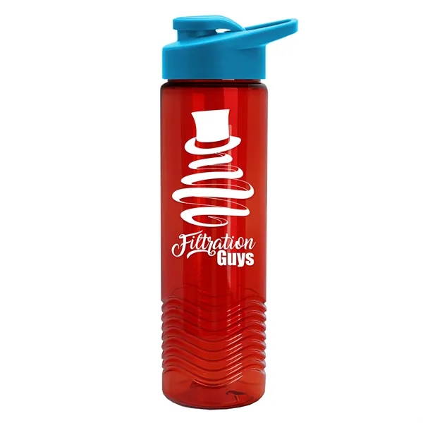 Wave 24 oz. Slim Cylinder Wave Design with Drink thru lid... from ASI 40480 Koozie Group