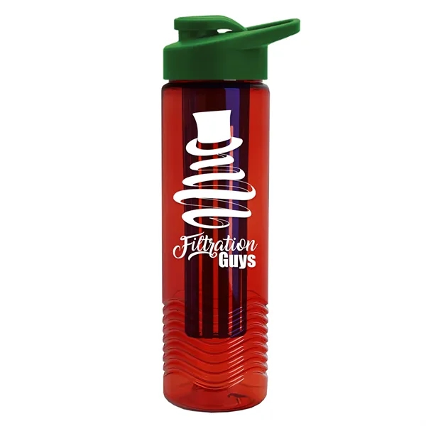 Wave 24 oz. Slim Cylinder Wave Design with Drink thru lid... from ASI 40480 Koozie Group
