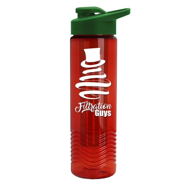 Wave 24 oz. Slim Cylinder Wave Design with Drink thru lid... from ASI 40480 Koozie Group