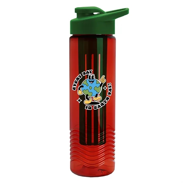 Wave 24 oz. Slim Cylinder Wave Design with Drink thru lid... from ASI 40480 Koozie Group