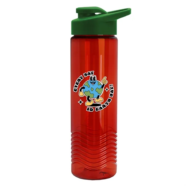 Wave 24 oz. Slim Cylinder Wave Design with Drink thru lid... from ASI 40480 Koozie Group