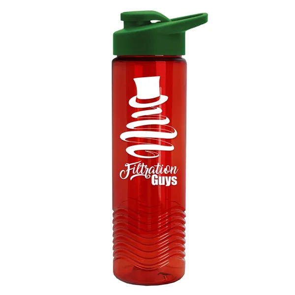 Wave 24 oz. Slim Cylinder Wave Design with Drink thru lid... from ASI 40480 Koozie Group