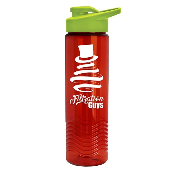 Wave 24 oz. Slim Cylinder Wave Design with Drink thru lid... from ASI 40480 Koozie Group
