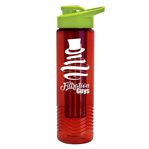 Wave 24 oz. Slim Cylinder Wave Design with Drink thru lid... from ASI 40480 Koozie Group
