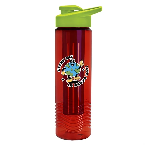 Wave 24 oz. Slim Cylinder Wave Design with Drink thru lid... from ASI 40480 Koozie Group