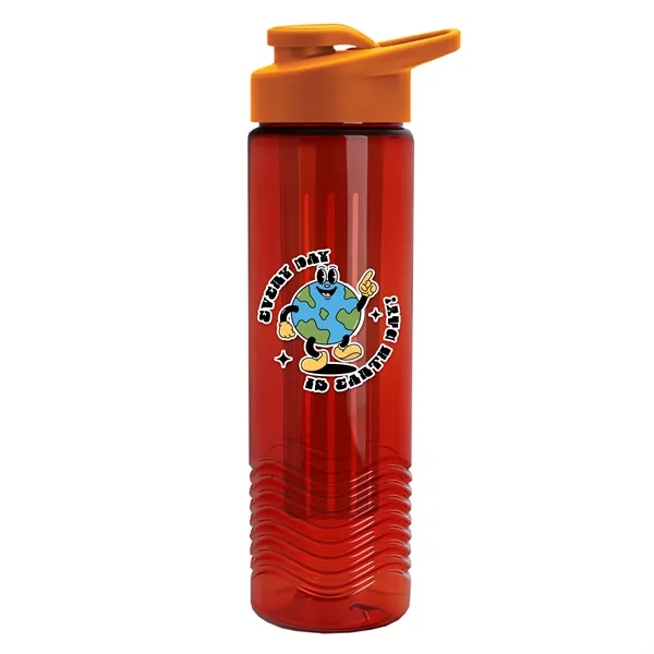 Wave 24 oz. Slim Cylinder Wave Design with Drink thru lid... from ASI 40480 Koozie Group