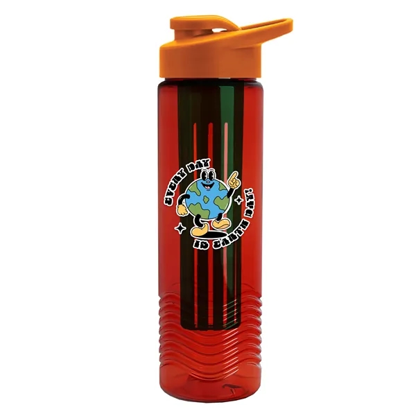 Wave 24 oz. Slim Cylinder Wave Design with Drink thru lid... from ASI 40480 Koozie Group