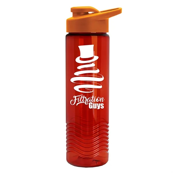 Wave 24 oz. Slim Cylinder Wave Design with Drink thru lid... from ASI 40480 Koozie Group