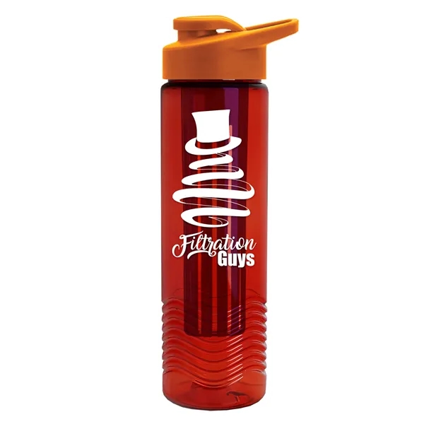 Wave 24 oz. Slim Cylinder Wave Design with Drink thru lid... from ASI 40480 Koozie Group